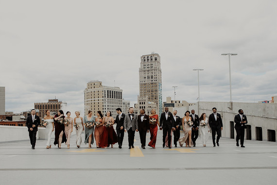 Wedding party fashion