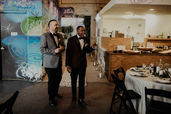 Industrial modern Detroit wedding