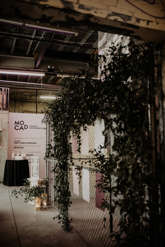 industrial modern wedding at the Museum of Contemporary Art Detroit Inspiration