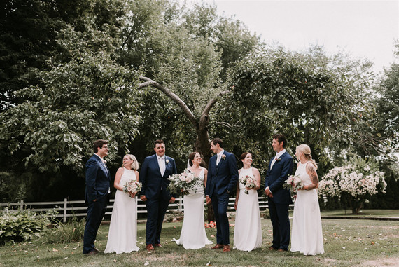 White bridesmaid dresses