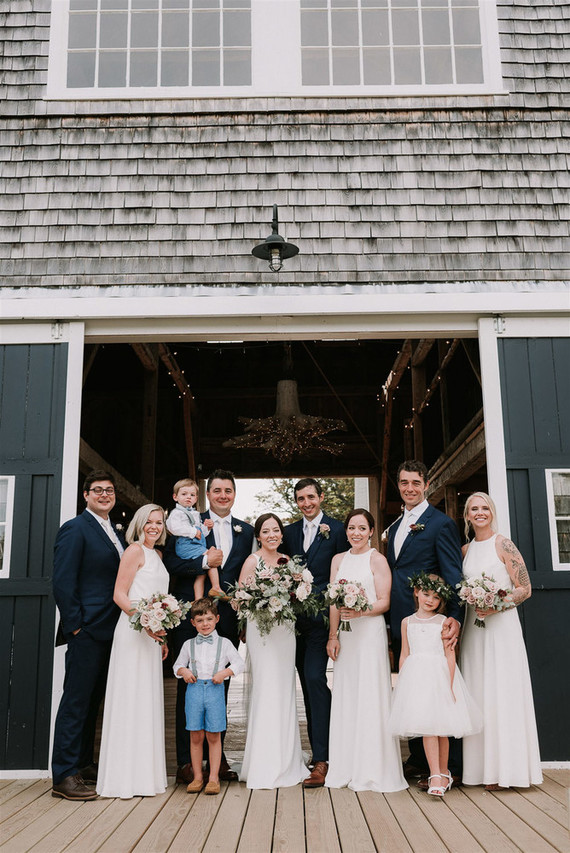 White bridesmaid dresses