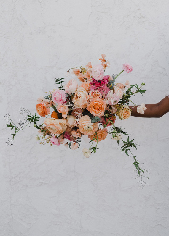 Colorful bridal bouquet