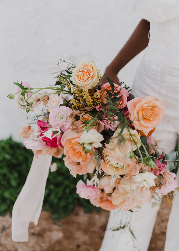 Colorful bridal bouquet