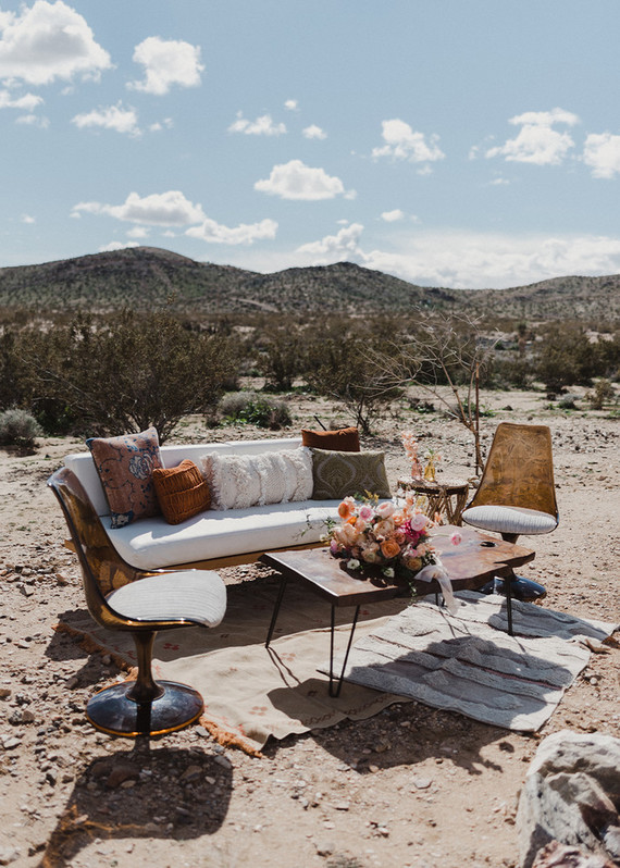 70s inspired Joshua Tree elopement