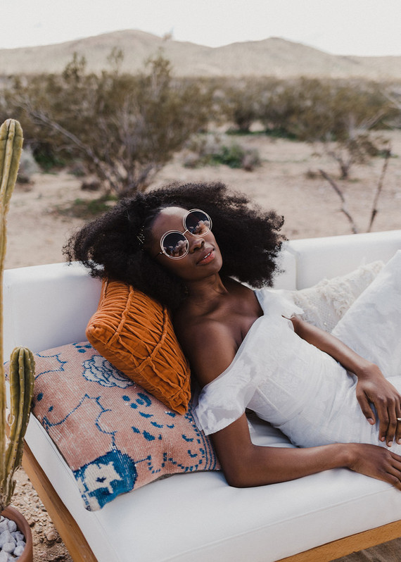 70s inspired bride