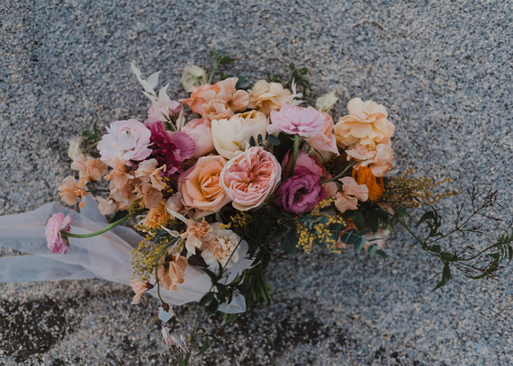 Colorful bridal bouquet