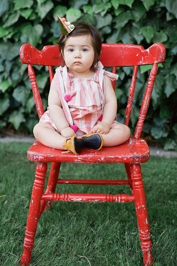 Modern circus 1st birthday party