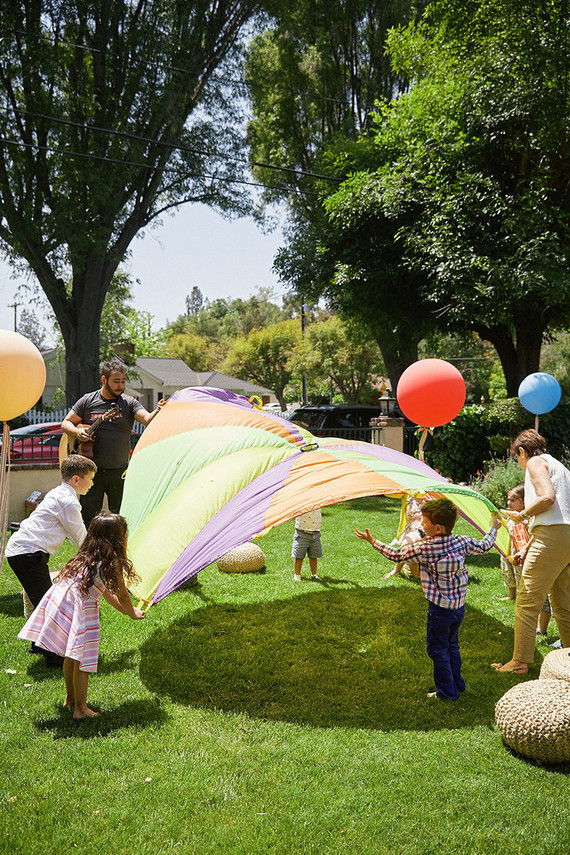 Modern circus 1st birthday party