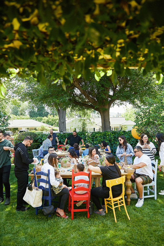 Modern circus 1st birthday party