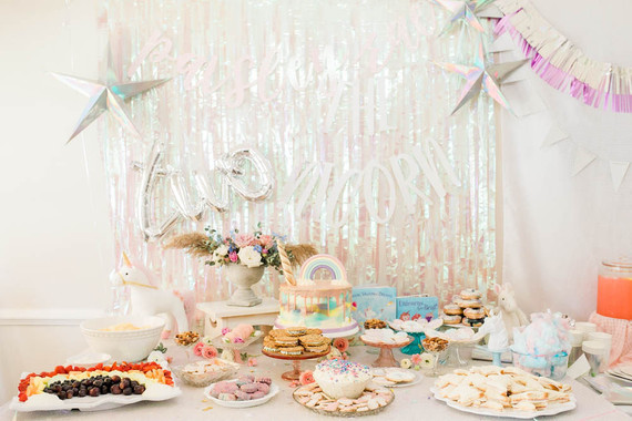 Pastel unicorn birthday party ideas