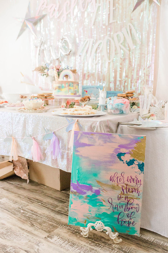 Pastel unicorn birthday party ideas