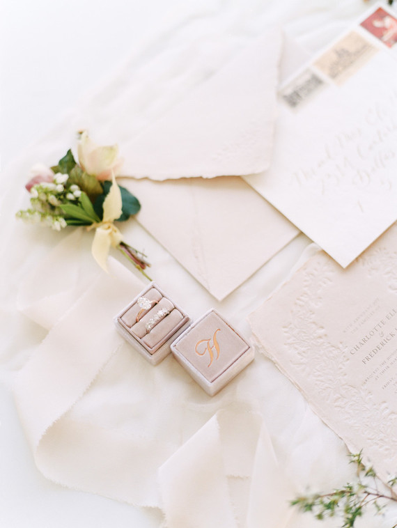 Romantic wedding invitations