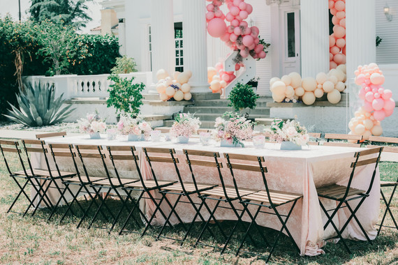 Kids birthday tablescape