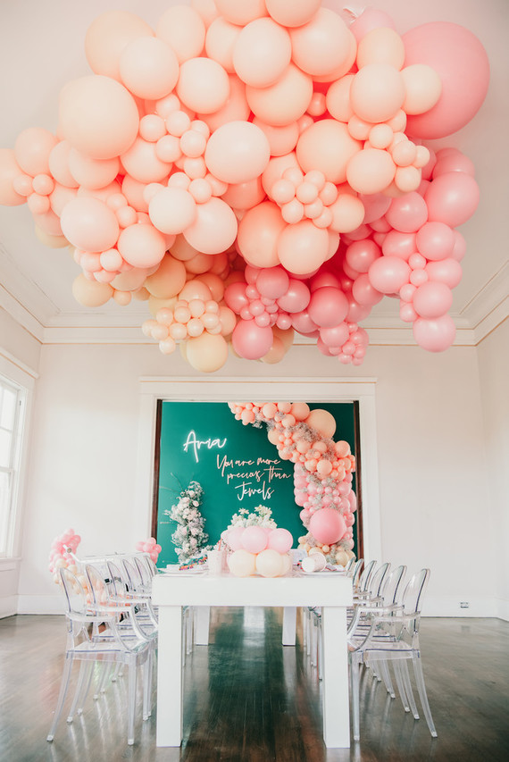 Balloon installation for kids birthday