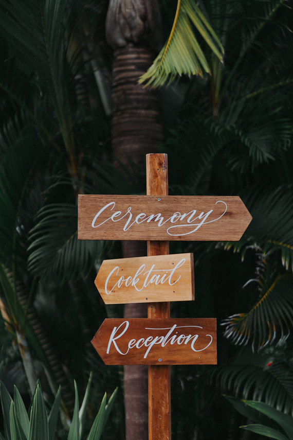 Wedding signage