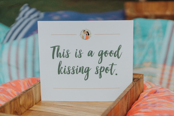 Cute wedding sign