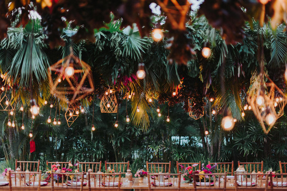 Tropical Bali wedding with floral reception