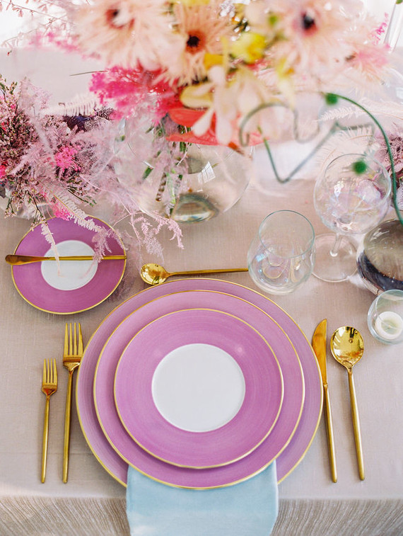Pastel place setting Inspiration