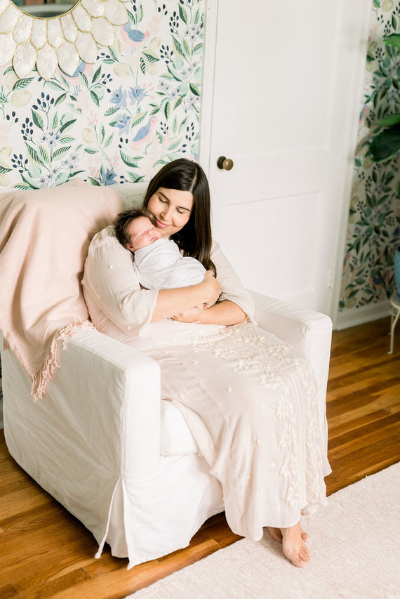 Bright white newborn photography
