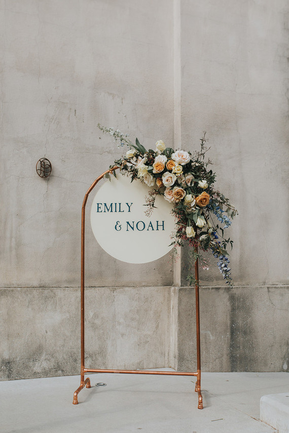 Spring wedding sign