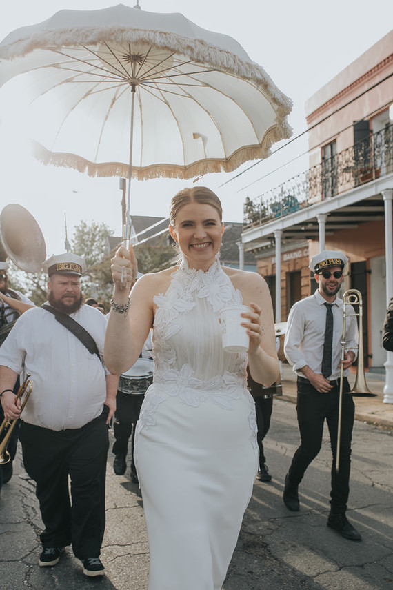 Wedding parade in NOLA