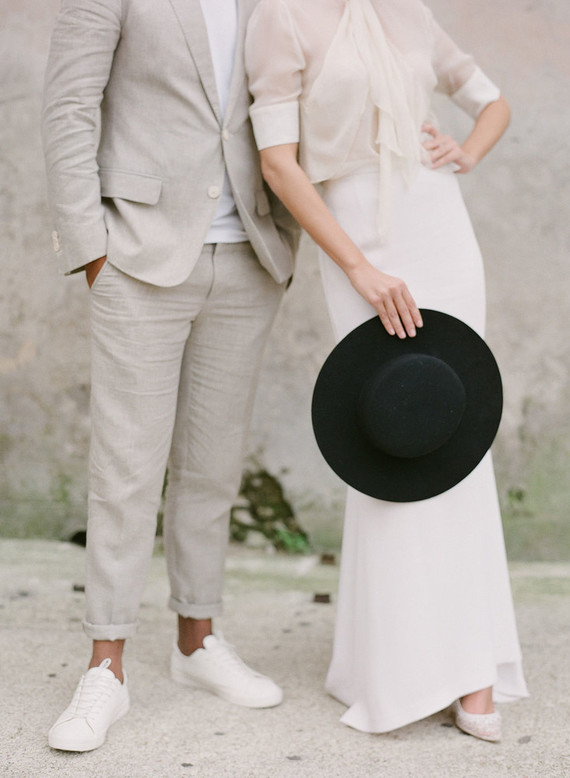 Chic wedding fashion shoot