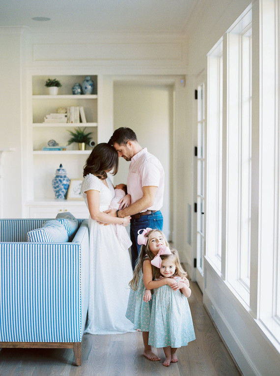 Pastel newborn and family photos