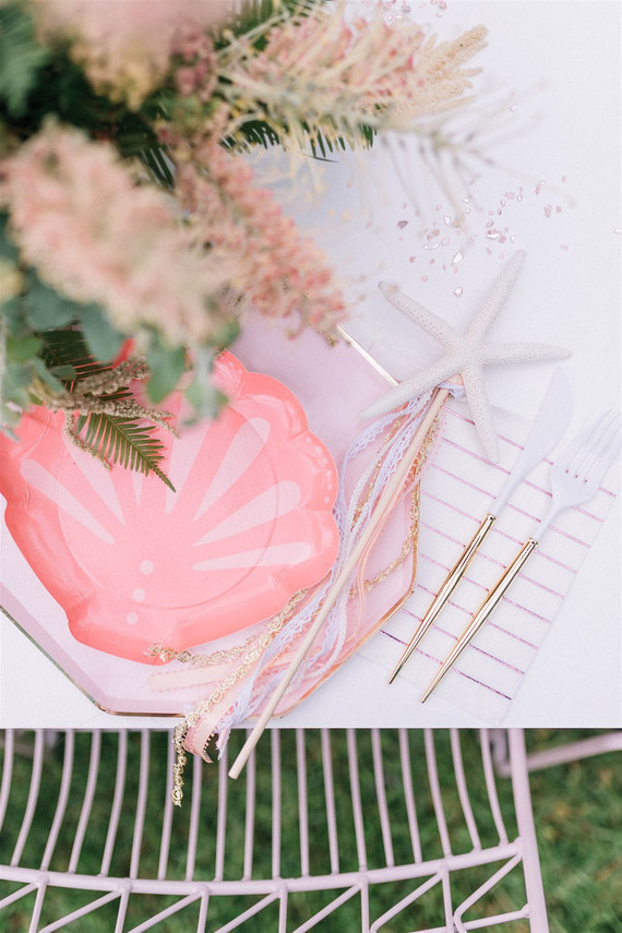 Sharks and mermaids joint birthday pool party