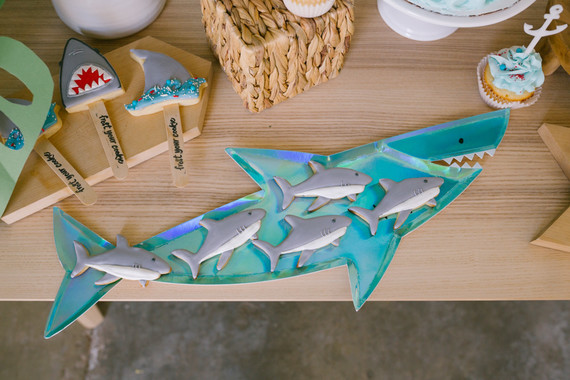 Boys shark themed birthday