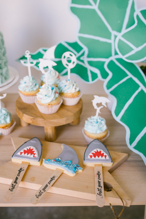 Boys shark themed birthday