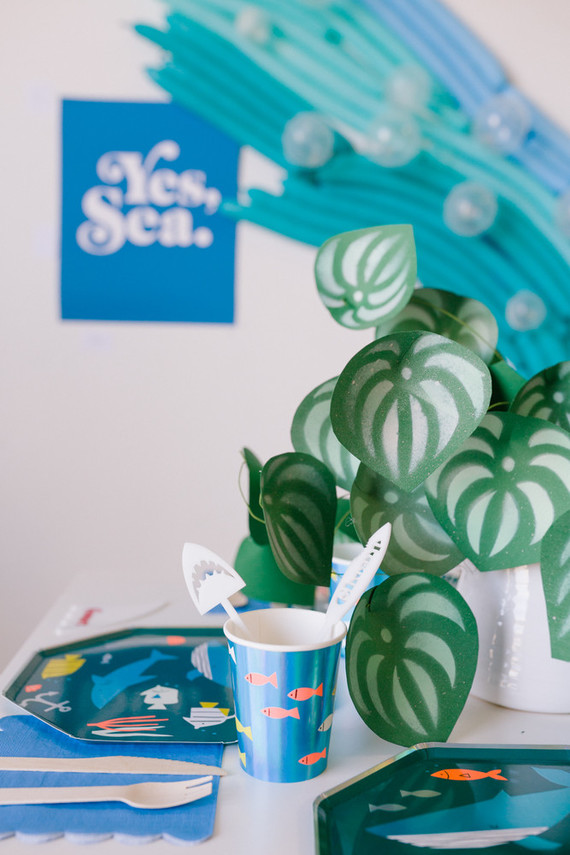 Boys shark themed birthday