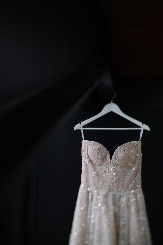 Sparkly wedding dress