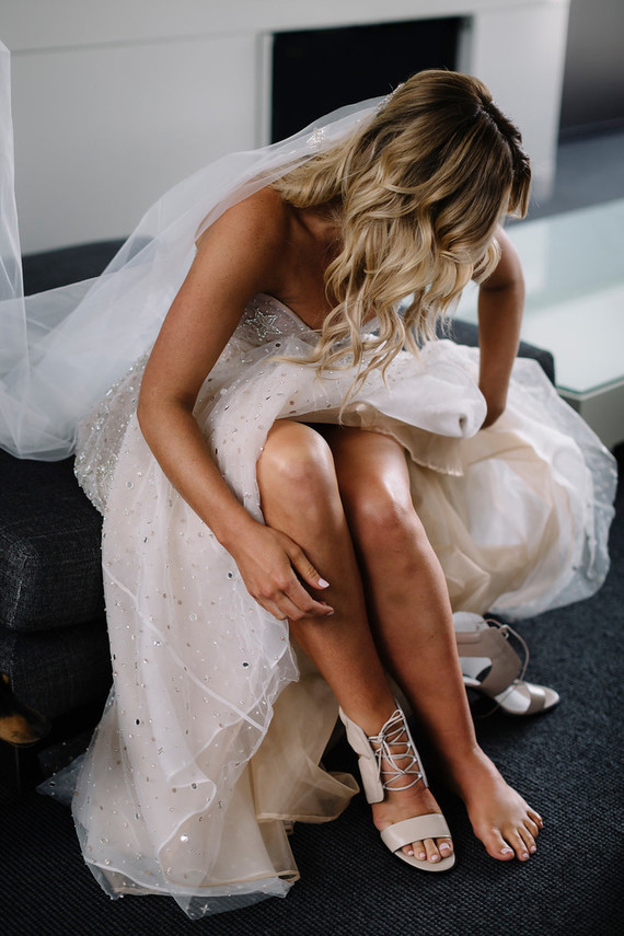 Sparkly wedding dress