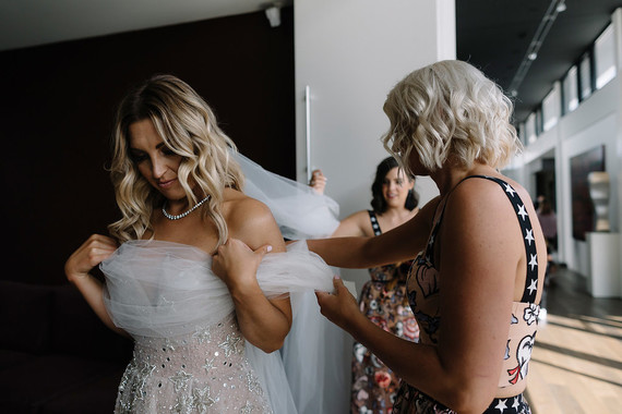 Sparkly wedding dress
