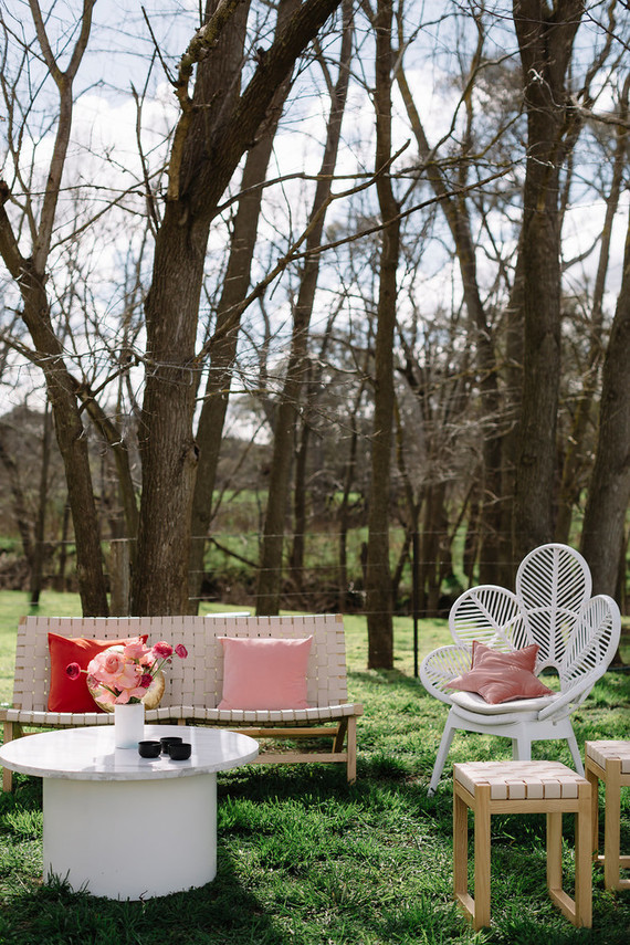 Pink wedding lounge