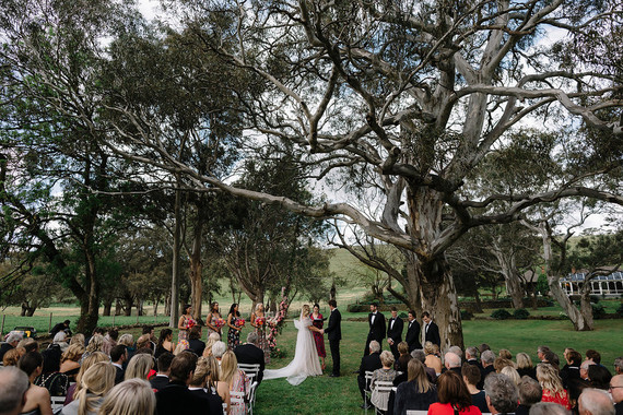 Floral wedding ceremony