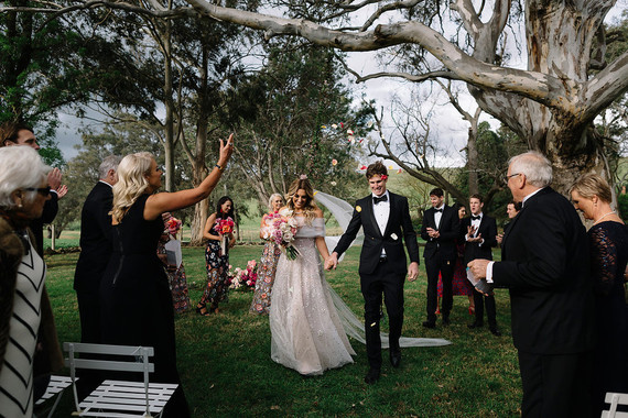 Floral wedding ceremony