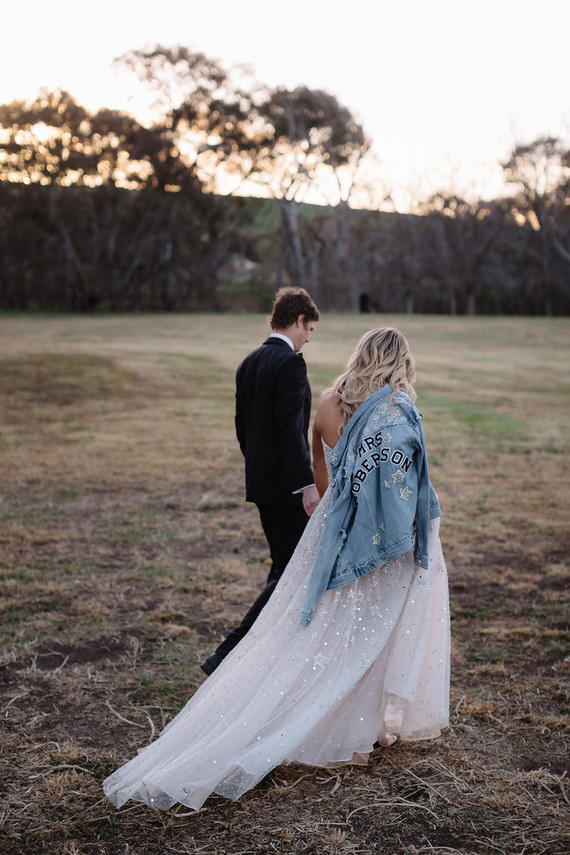Denim bridal jacket