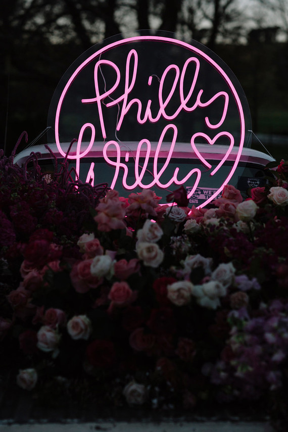 Neon wedding sign