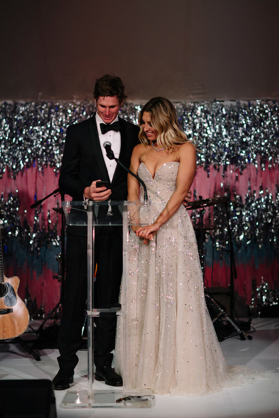 Sparkly wedding dress