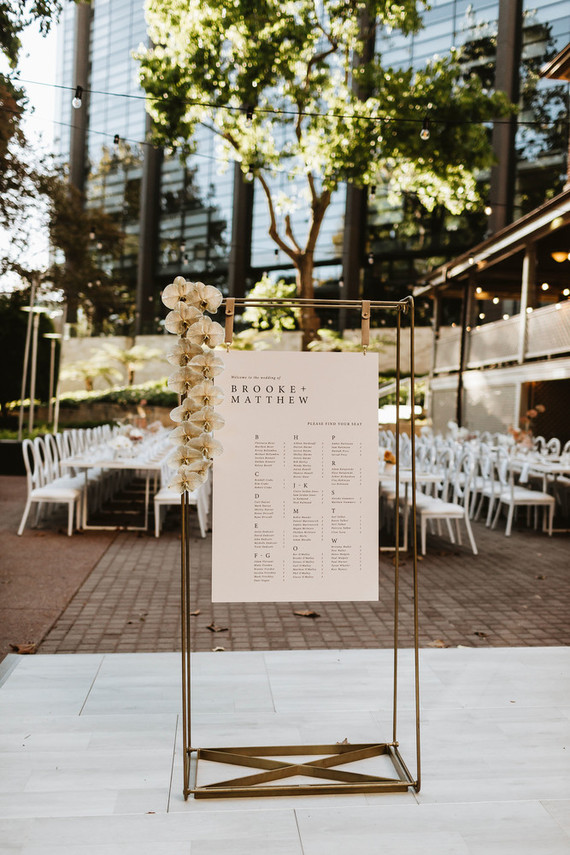 Modern seating chart