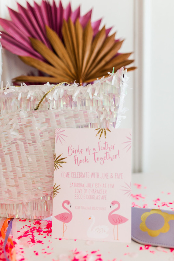 Birds of Feather Flock Together girl's birthday party