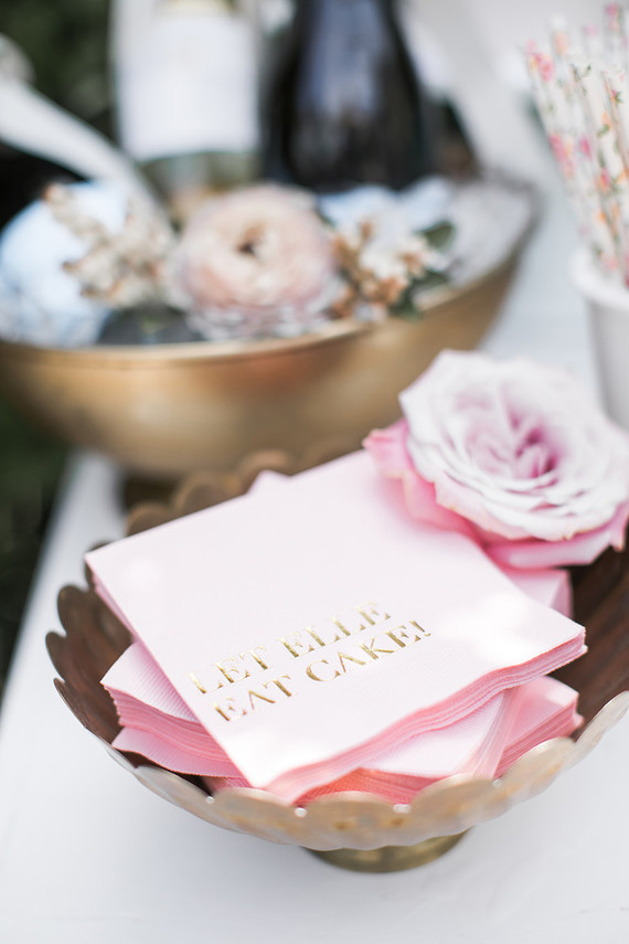 Pink floral French first birthday party