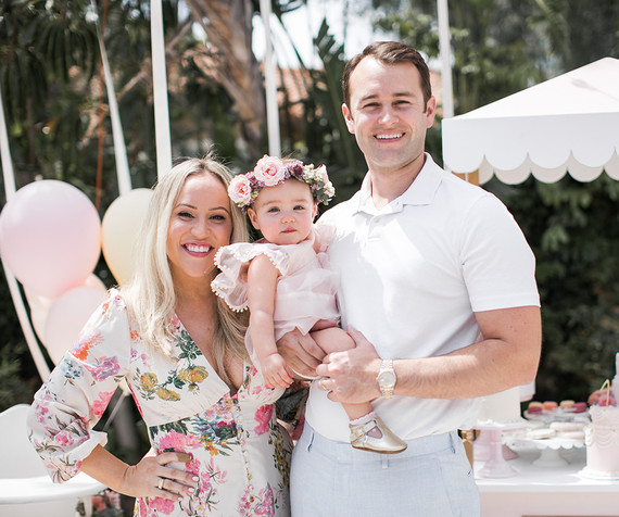 1st birthday floral crown