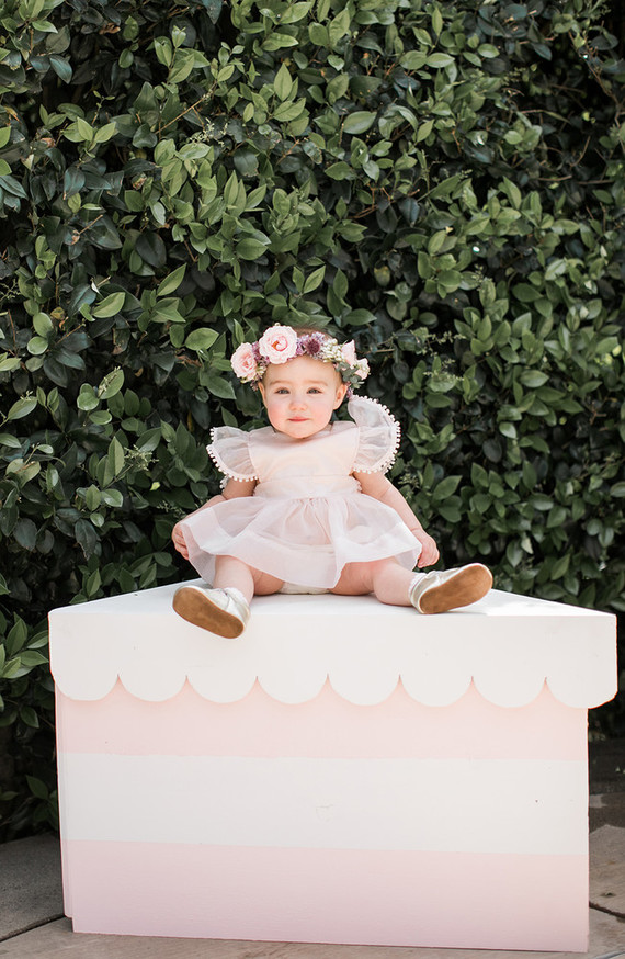 1st birthday floral crown