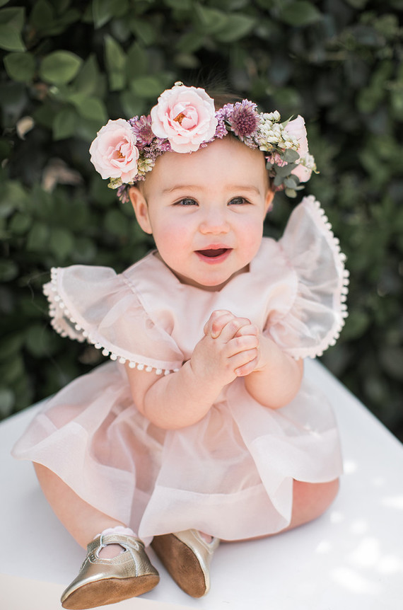 1st birthday floral crown