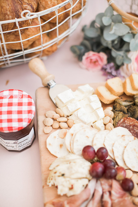 Pink floral French first birthday party