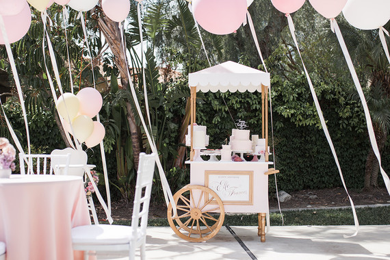 Pink floral French first birthday party