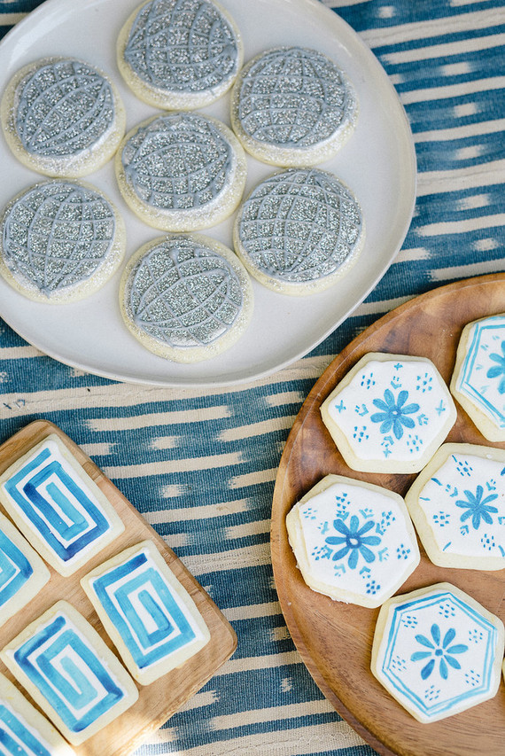Blue sugar cookies