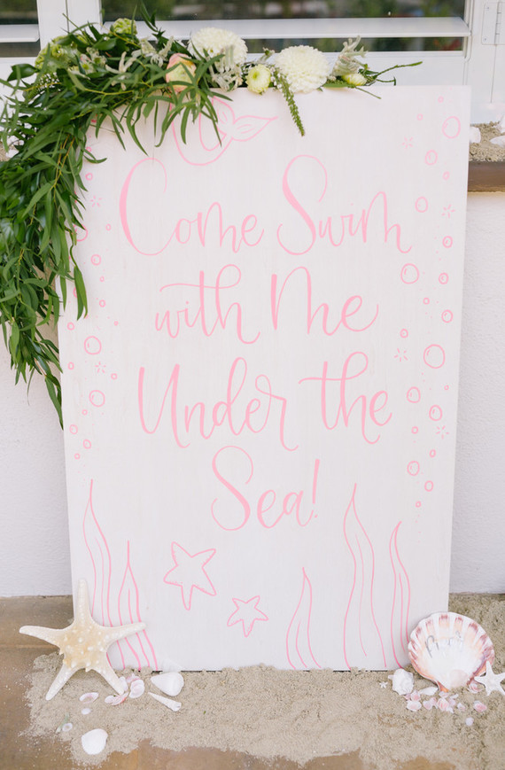 Under the sea themed girls party
